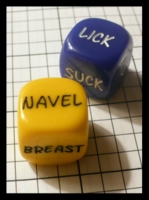 Dice : Dice - 6D - Erotic Yellow and Blue Dice Hong Kong - Ebay June 2011